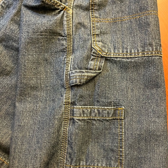 Vintage Streetwear TNT Denim Shorts Carpenter Relaxed Size 34 - Picture 3 of 6